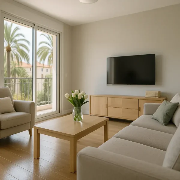 limpieza a fondo en-valecia, piso en Plaza de Reina. vista de habitacion limpia